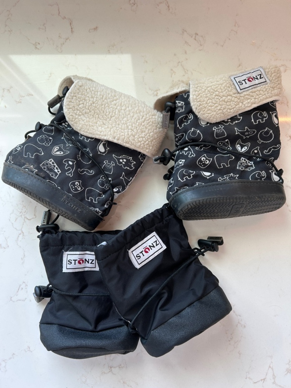 Stonz Black Baby Boots
